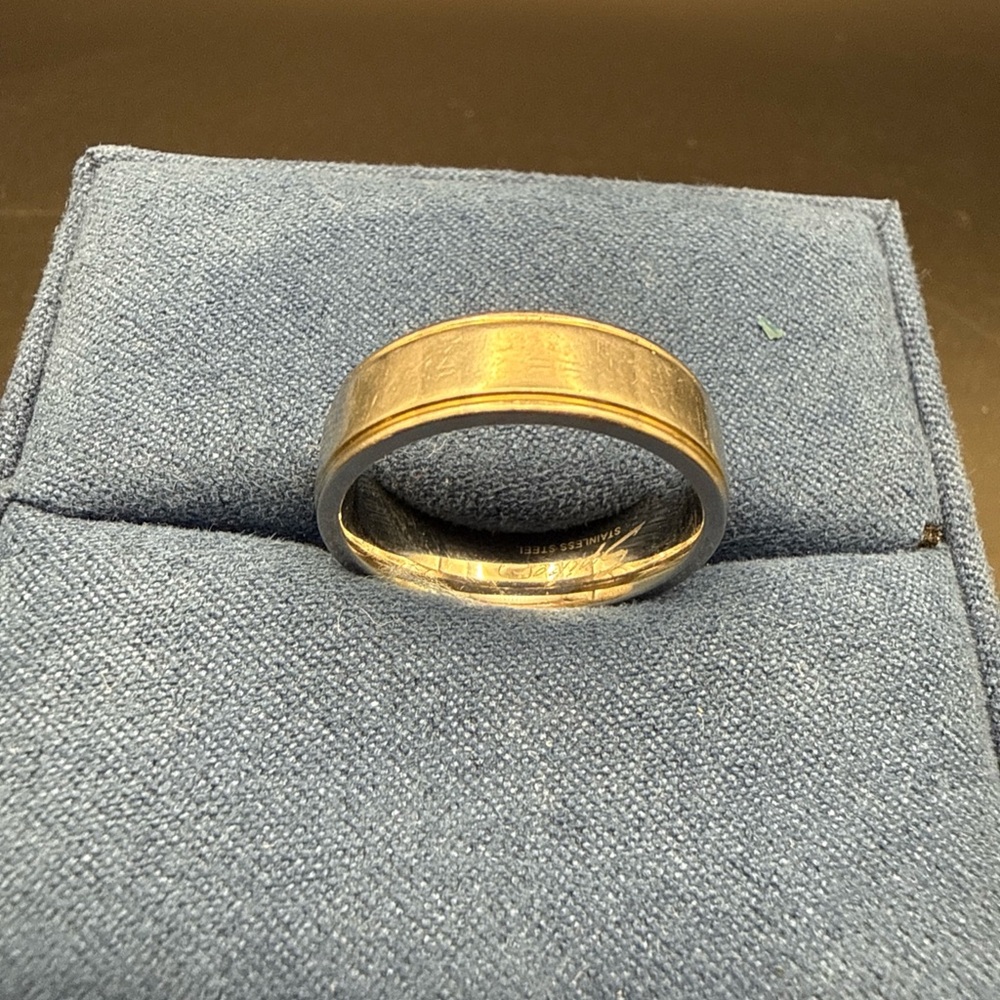 Spikes Stainless Steel Silver Tone  Men's Wedding Band Style Ring